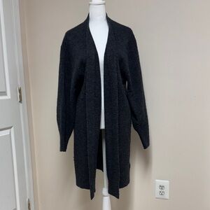 Women's Open Front Cardigan Sweater - Dark Grey